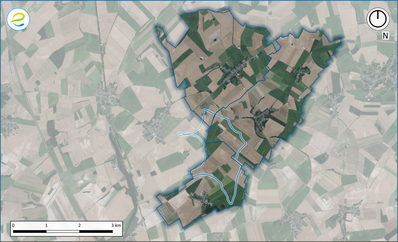 Carte satellite Joncourt - Estrées - Magny-la-Fosse